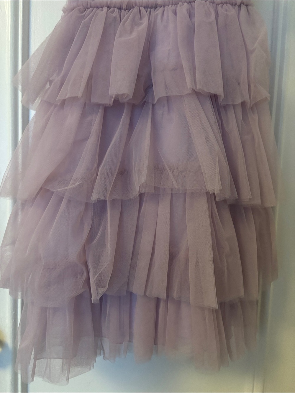 Lavender Tiered Ruffle Dress - Picture 7 of 9